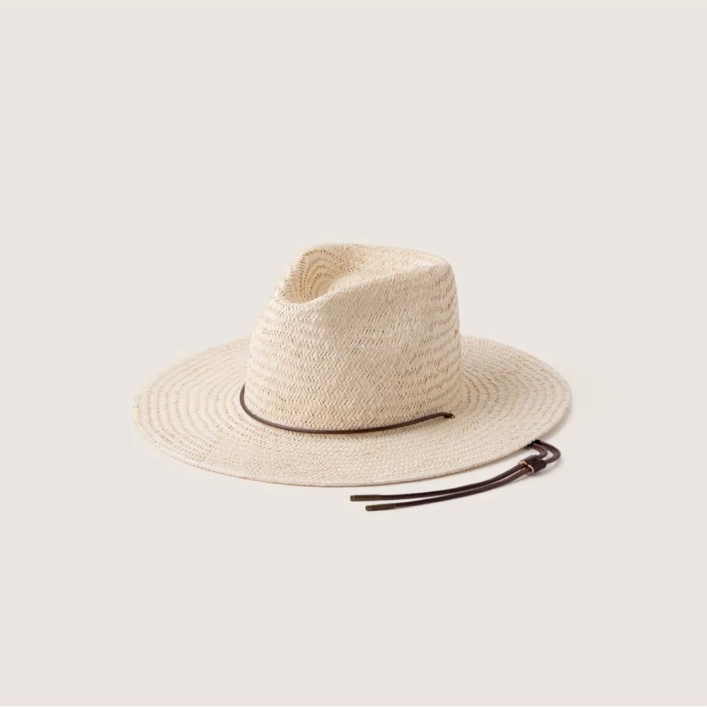 NWT will + bear rider bone while palm straw hat